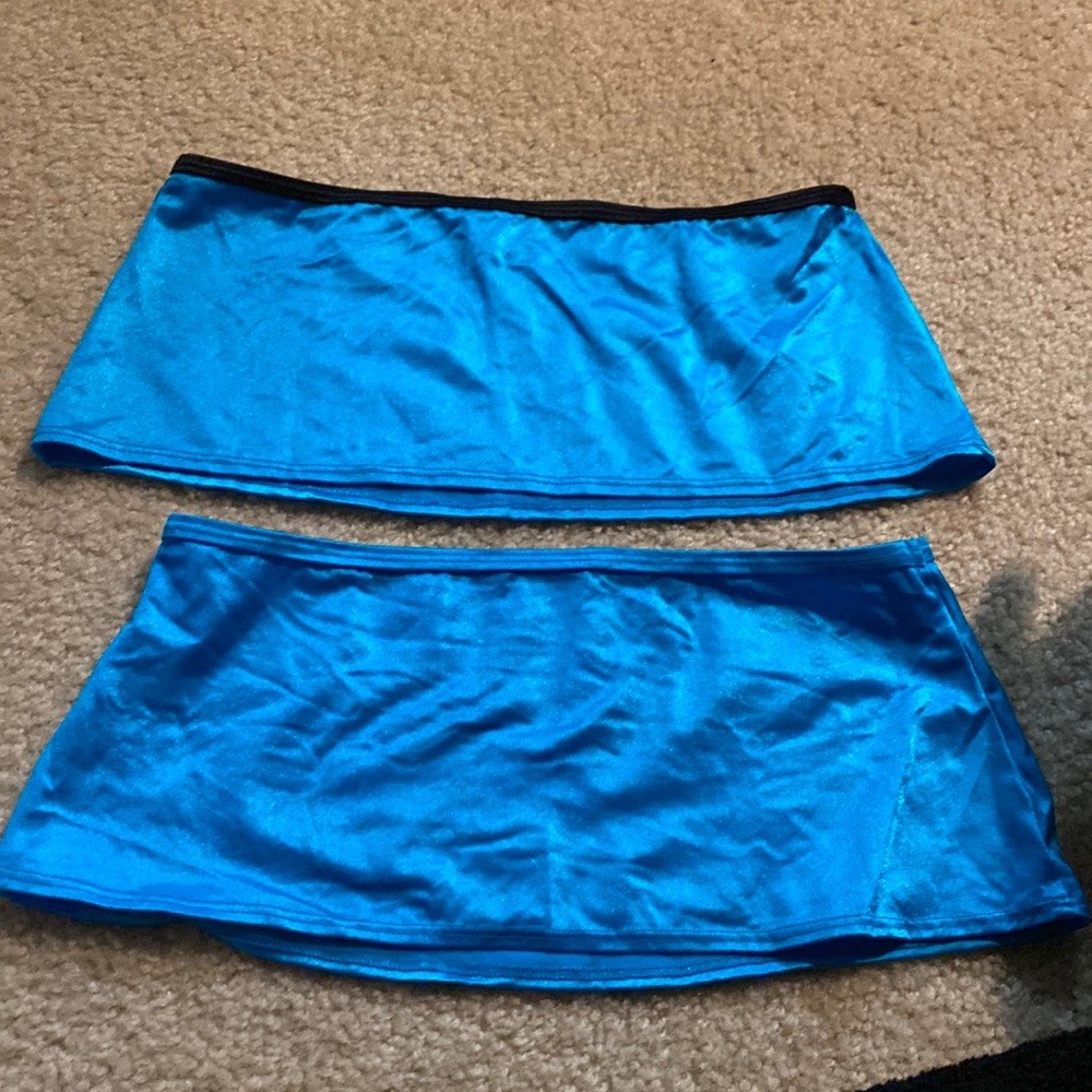 Blue tube top/skirt